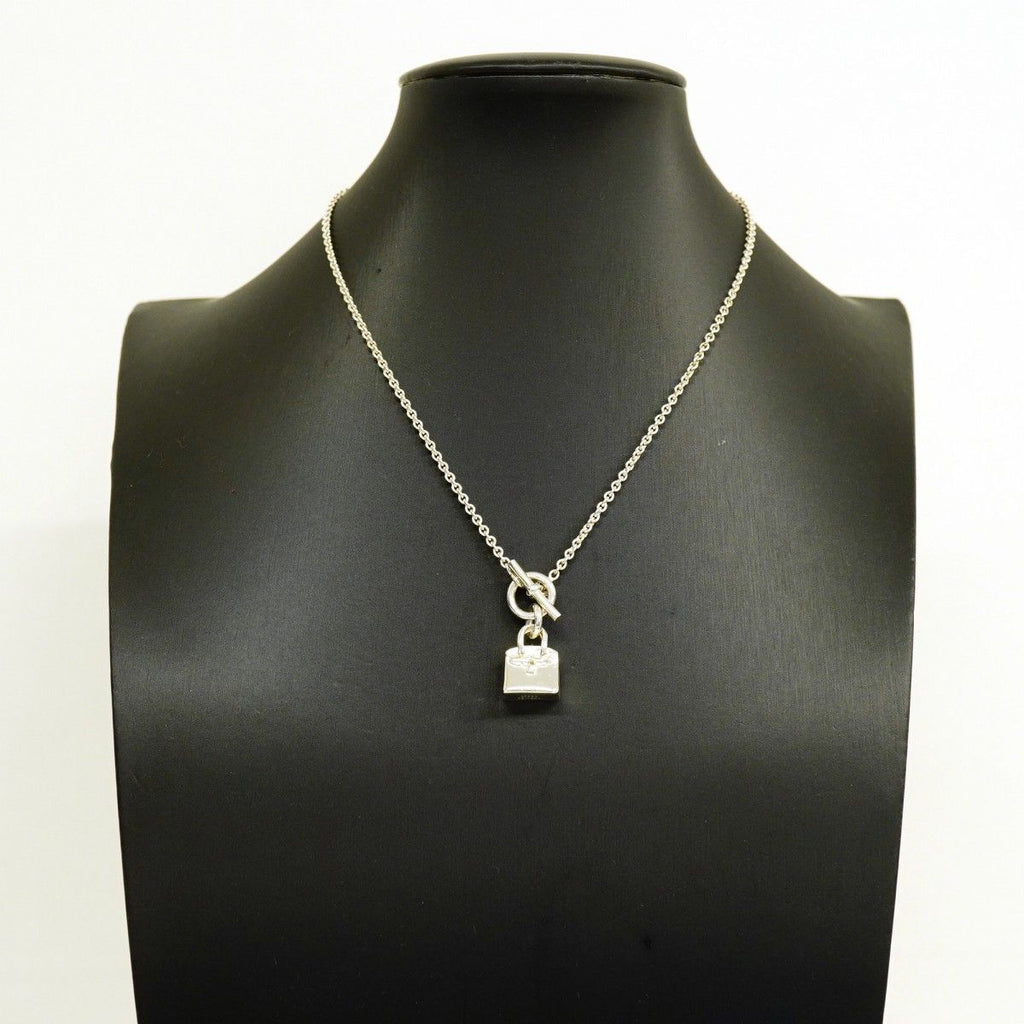 Hermes Necklace Amulet Birkin Silver — view 7