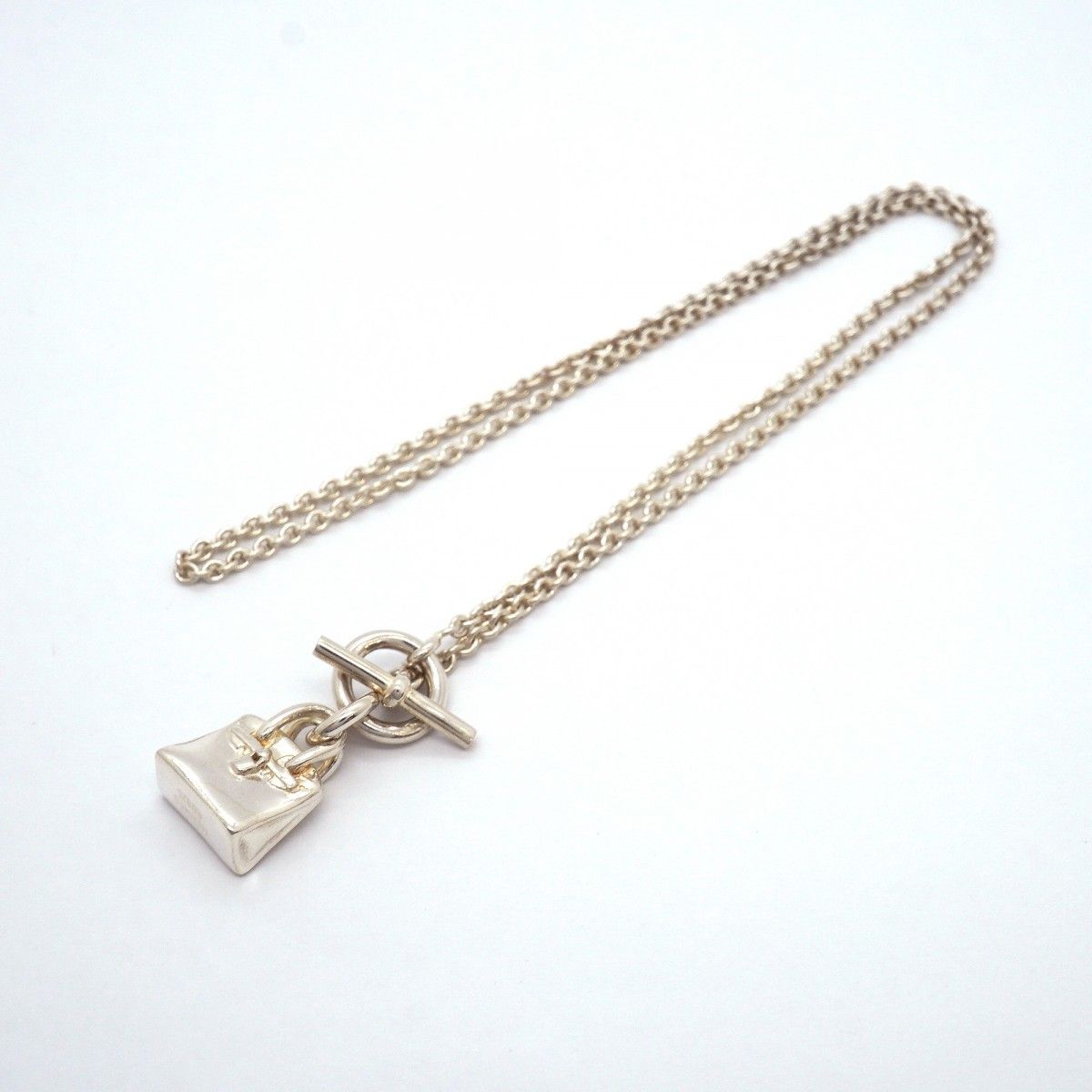 Hermes Necklace Amulet Birkin Silver — view 3