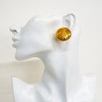 Chanel Earrings Vintage Logo Mademoiselle Round — view 5