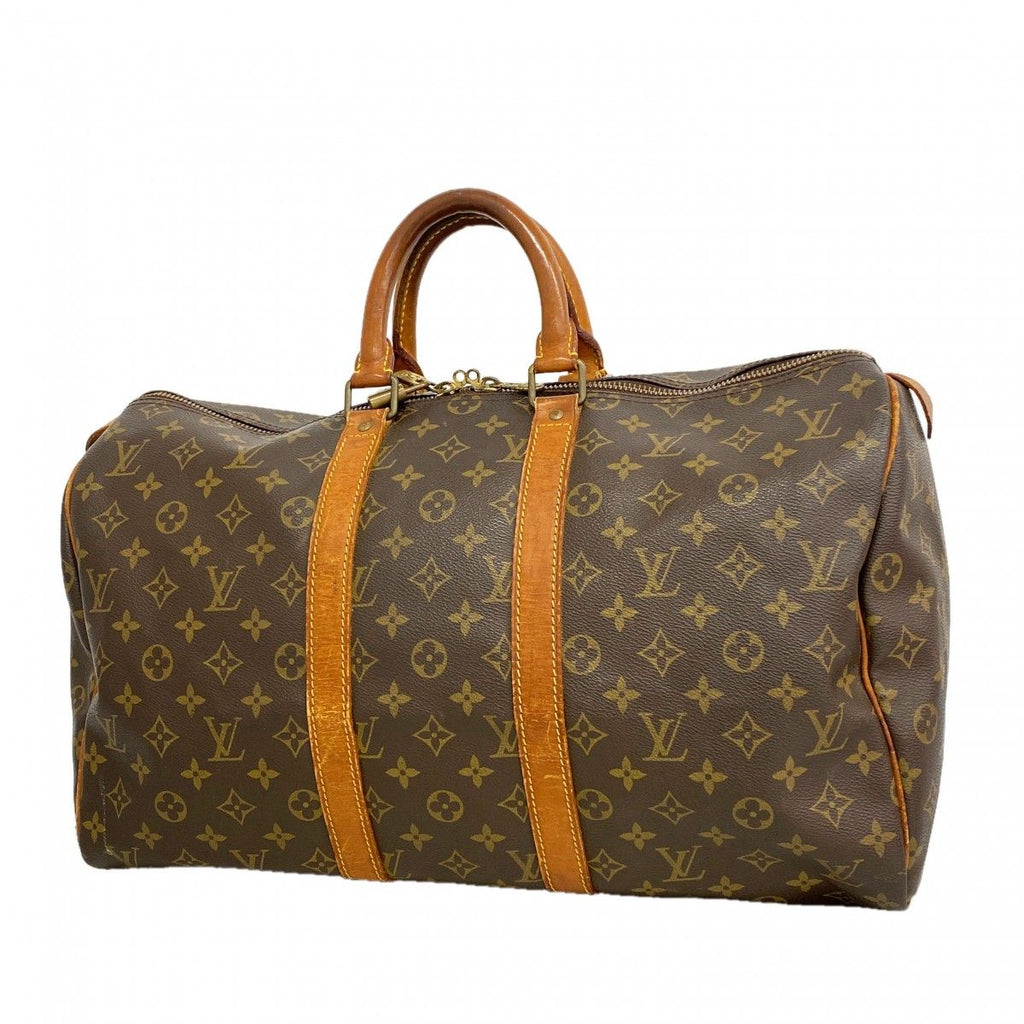 Louis Vuitton Boston Bag Monogram Keepall 45 Brown