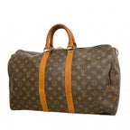 Louis Vuitton Boston Bag Monogram Keepall 45 Brown