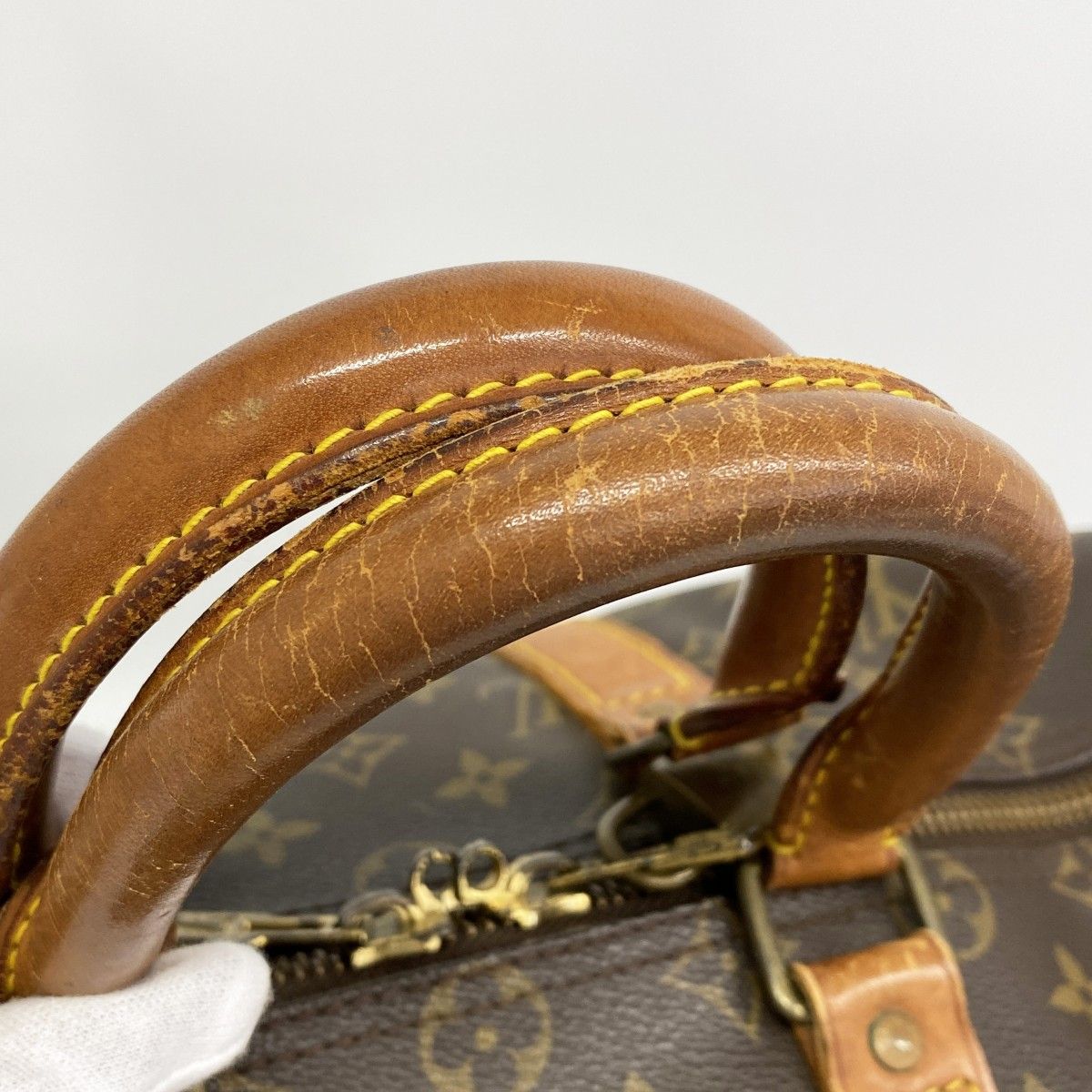 Louis Vuitton Boston Bag Monogram Keepall 45 Brown — view 8