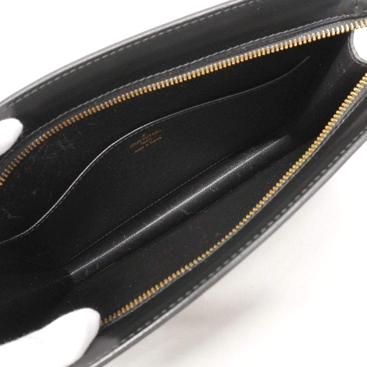 Louis Vuitton Clutch Epi Pochette Homme Noir — view 4