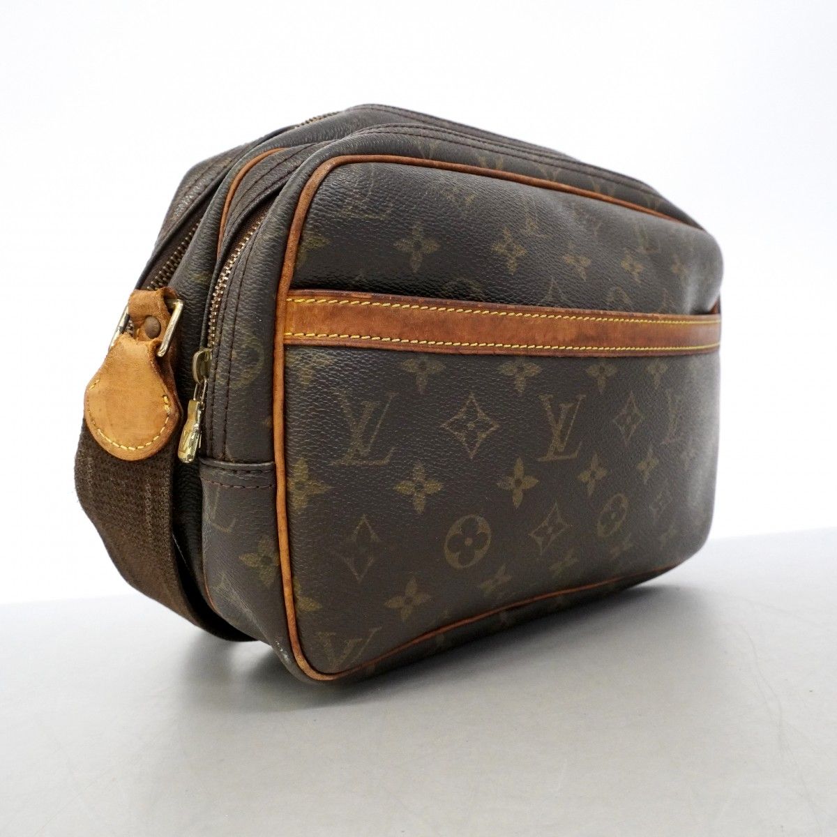 Louis Vuitton Shoulder Bag Monogram Reporter PM Brown — view 2
