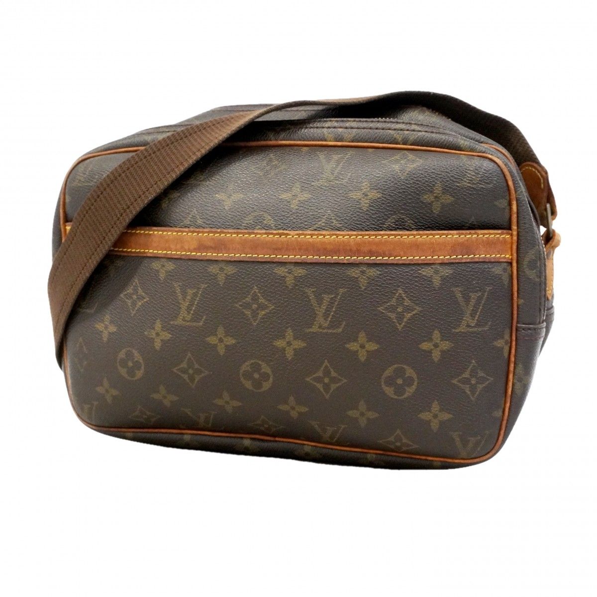 Louis Vuitton Shoulder Bag Monogram Reporter PM Brown