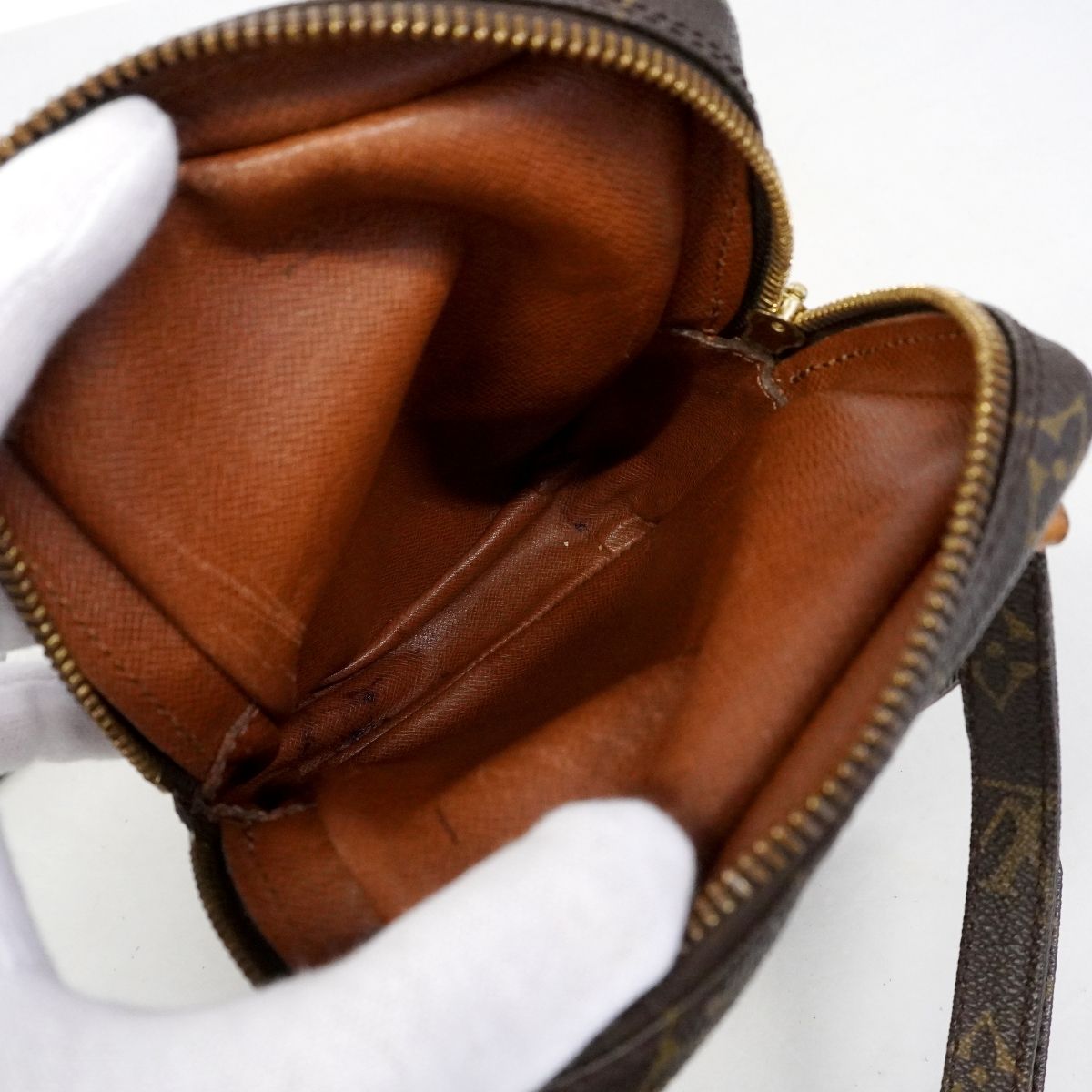 Louis Vuitton Shoulder Bag Monogram Mini Amazon Brown — view 4