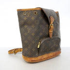 Louis Vuitton Backpack Monogram Montsouris MM Brown — view 2