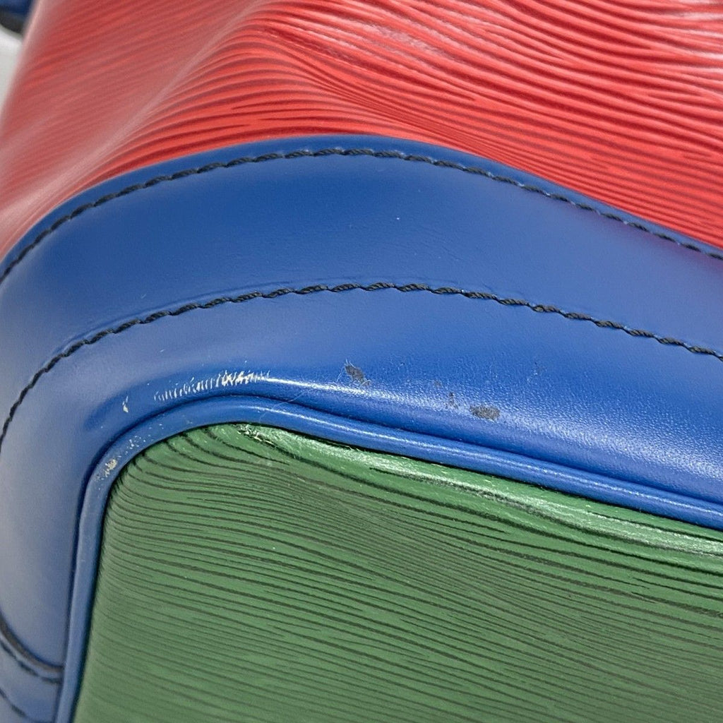 Louis Vuitton Shoulder Bag Epi Noe Castilian Red Toledo Blue Borneo Green — view 7