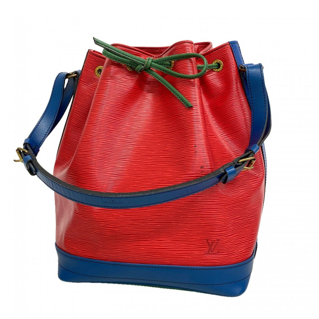 Louis Vuitton Shoulder Bag Epi Noe Castilian Red Toledo Blue Borneo Green