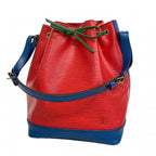 Louis Vuitton Shoulder Bag Epi Noe Castilian Red Toledo Blue Borneo Green