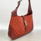 Gucci Handbag GG Canvas Jackie Red Silver — view 2