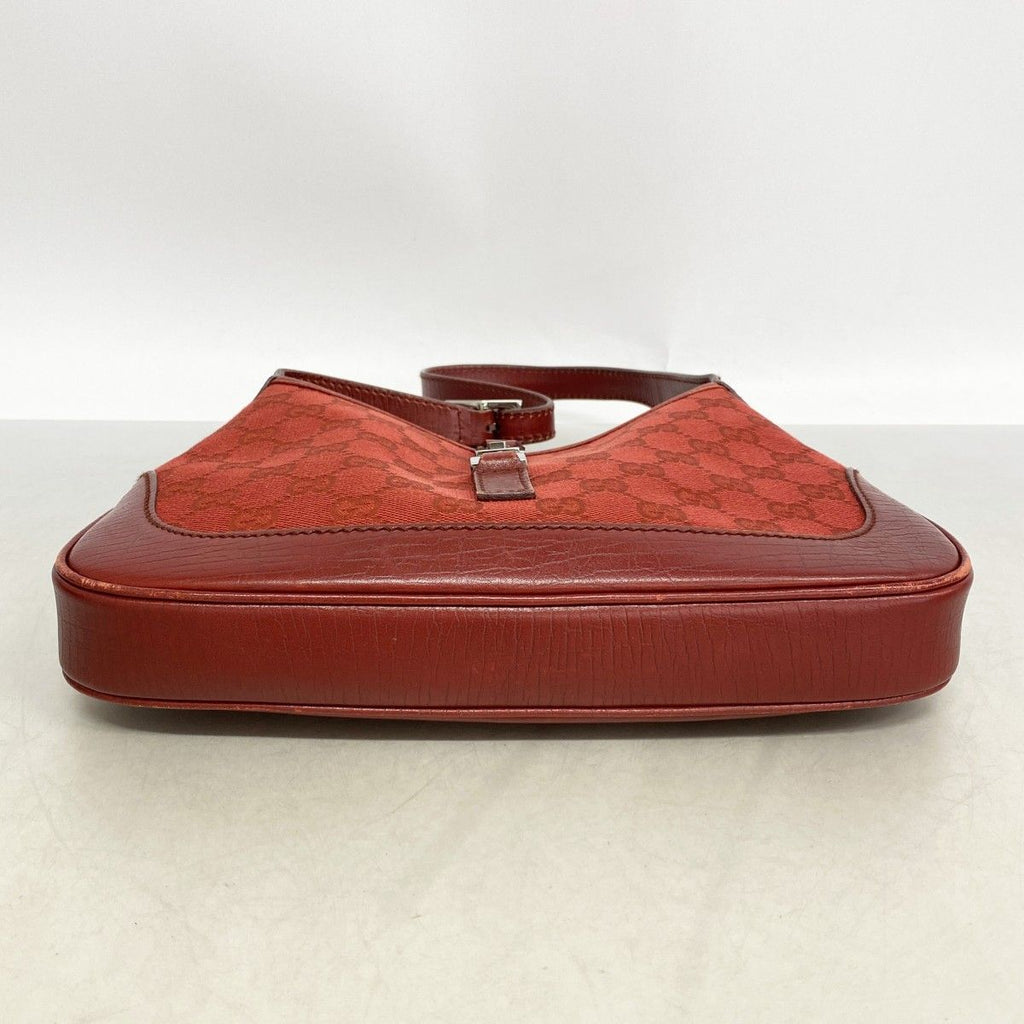 Gucci Handbag GG Canvas Jackie Red Silver — view 3