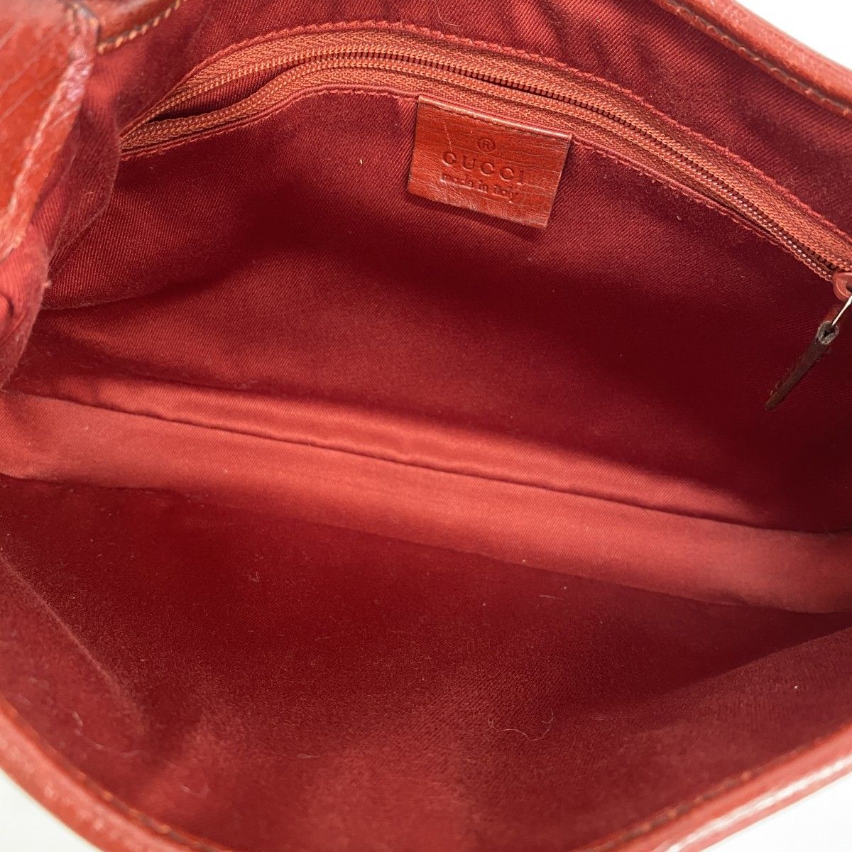 Gucci Handbag GG Canvas Jackie Red Silver — view 4