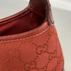 Gucci Handbag GG Canvas Jackie Red Silver — view 7