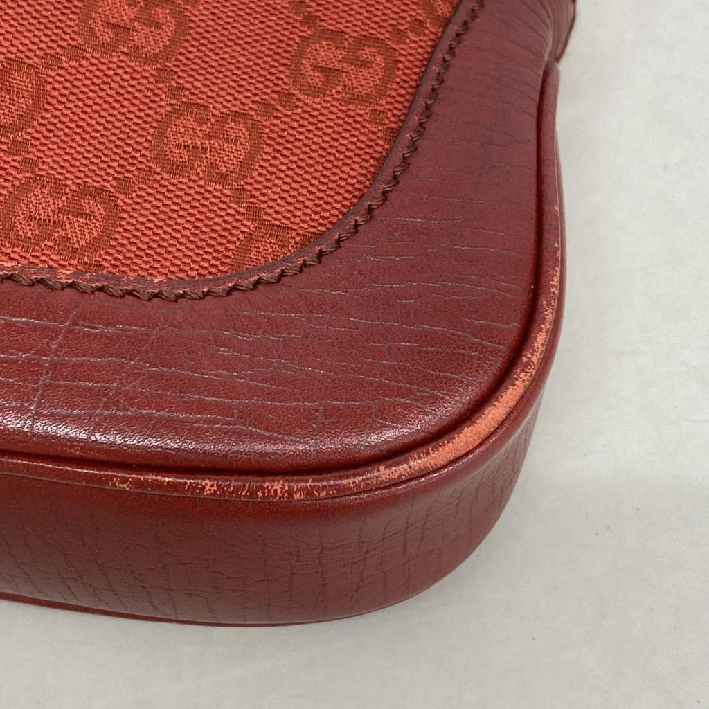 Gucci Handbag GG Canvas Jackie Red Silver — view 6