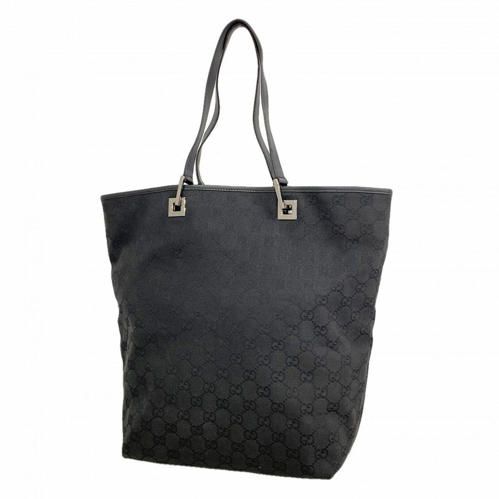 Gucci Tote GG Canvas Black Silver