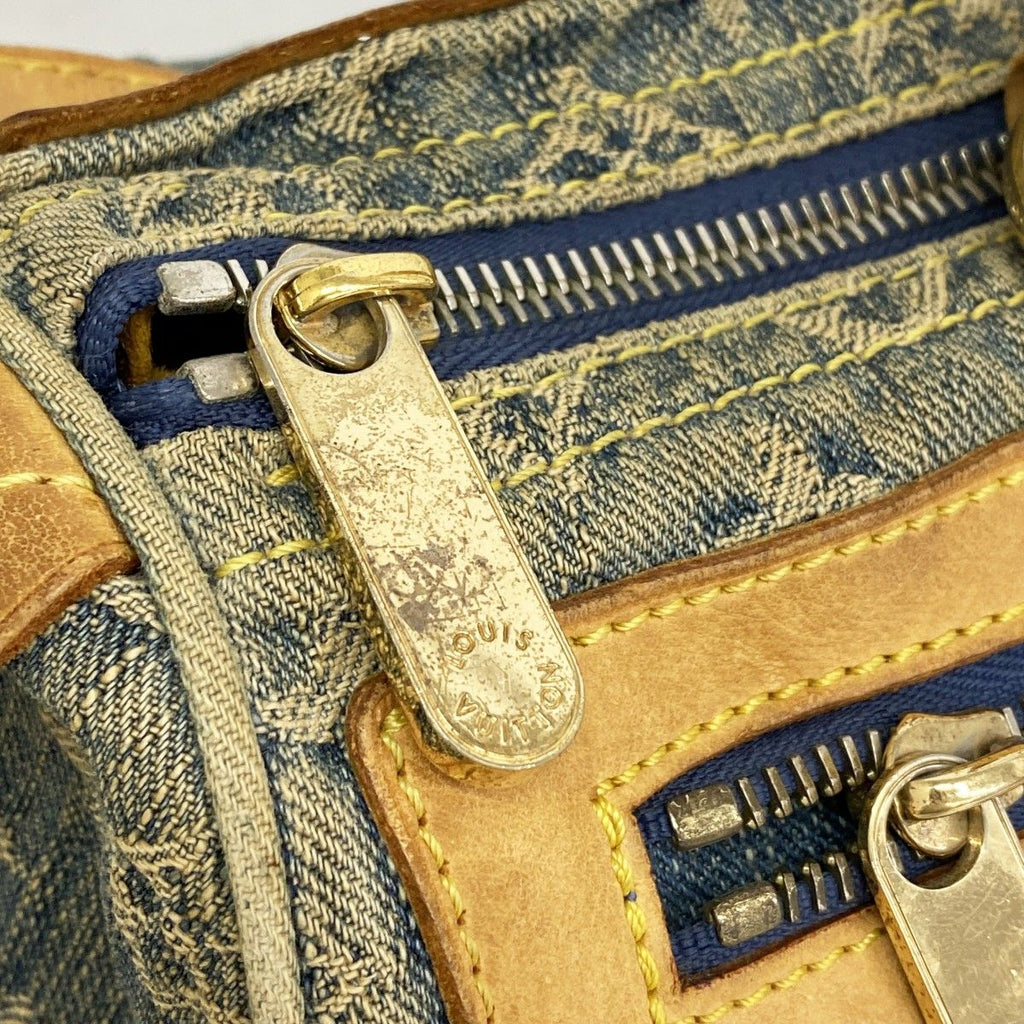Louis Vuitton Handbag Monogram Denim Neo Speedy Blue — view 7
