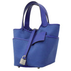 Hermes Handbag Picotin Lock PM Cargo Toilego Elan Blue Royal Silver