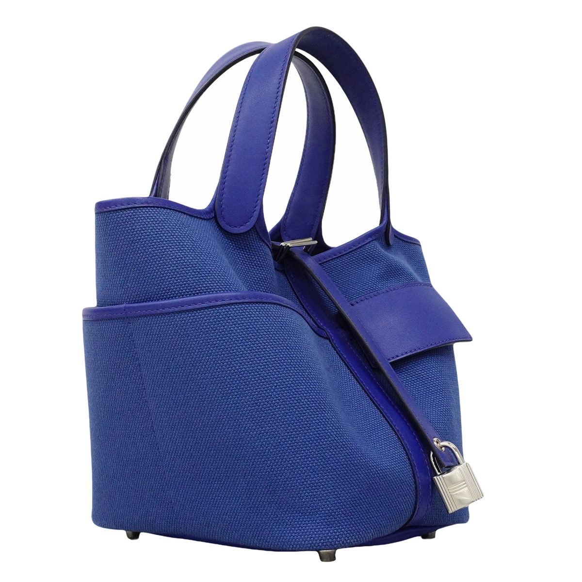 Hermes Handbag Picotin Lock PM Cargo Toilego Elan Blue Royal Silver — view 2