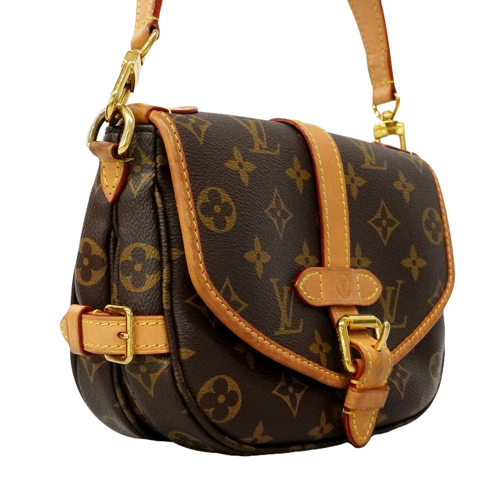 Louis Vuitton Shoulder Bag Monogram Saumur BB Brown 2-Way — view 2