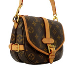 Louis Vuitton Shoulder Bag Monogram Saumur BB Brown 2-Way — view 2