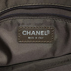 Chanel Handbag New Travel Nylon Khaki Silver 2-Way — view 5