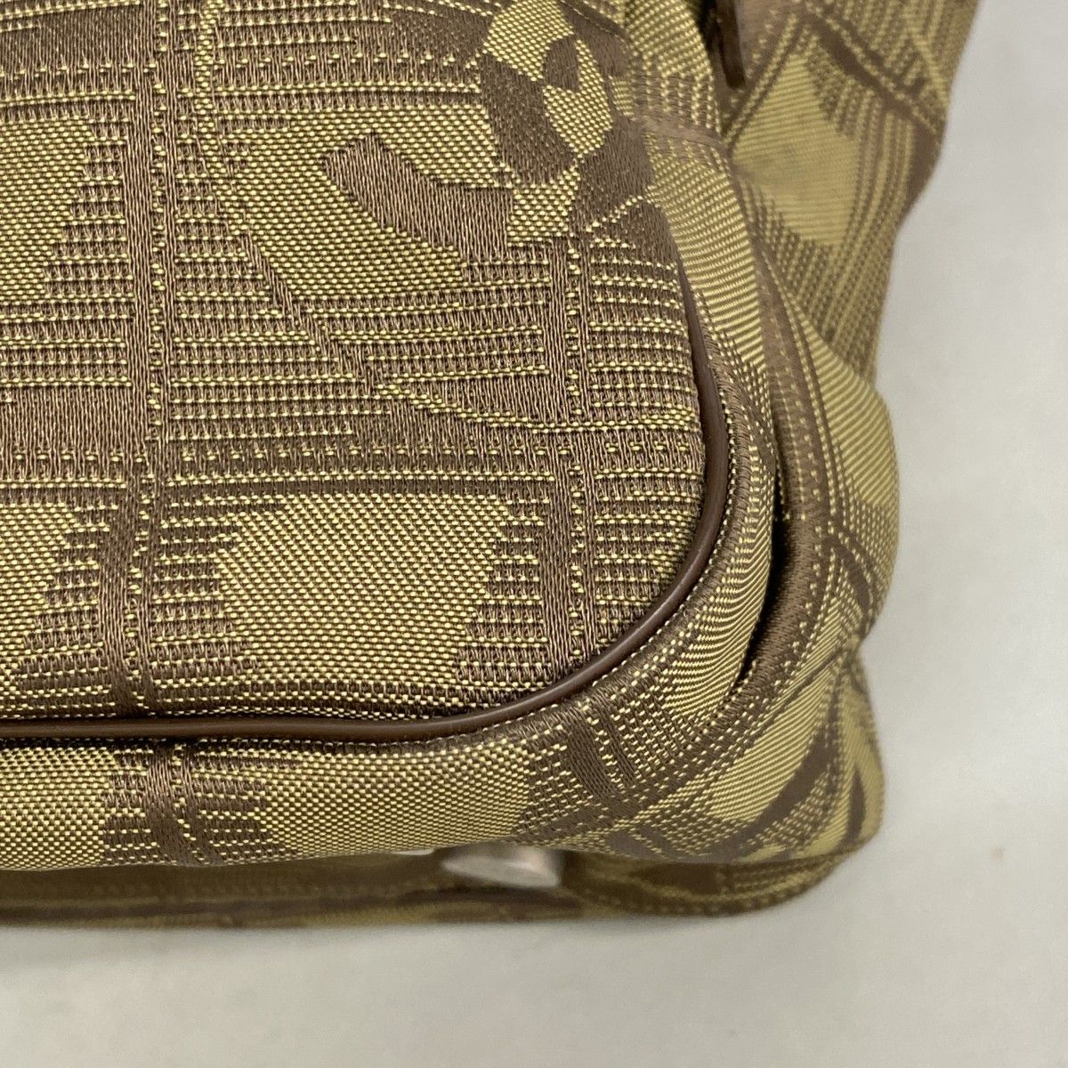 Chanel Handbag New Travel Nylon Khaki Silver 2-Way — view 6