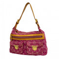 Louis Vuitton Shoulder Bag Monogram Denim PM Fuchsia