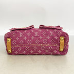 Louis Vuitton Shoulder Bag Monogram Denim PM Fuchsia — view 3