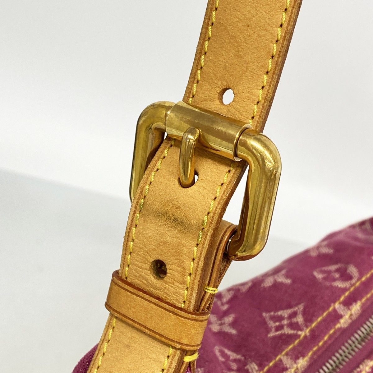 Louis Vuitton Shoulder Bag Monogram Denim PM Fuchsia — view 8