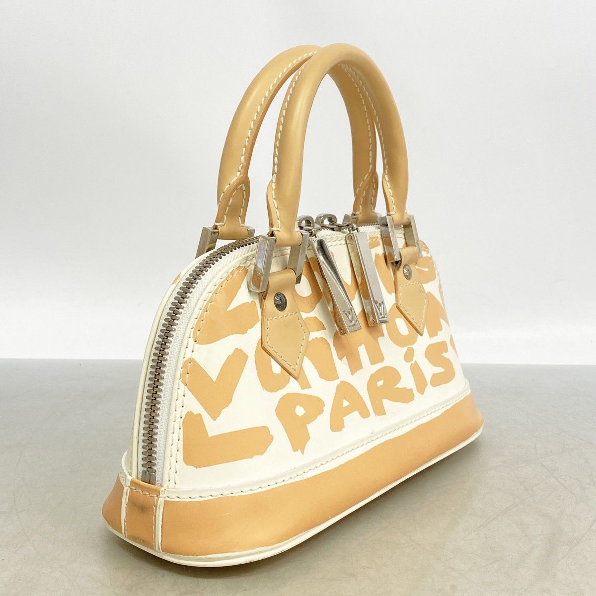 Louis Vuitton Handbag Graffiti Alma PM Beige — view 2