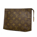 Louis Vuitton Pouch Monogram Pochette Toilet 19 Brown