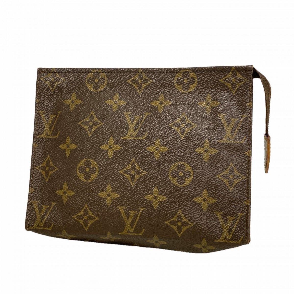 Louis Vuitton Pouch Monogram Pochette Toilet 19 Brown