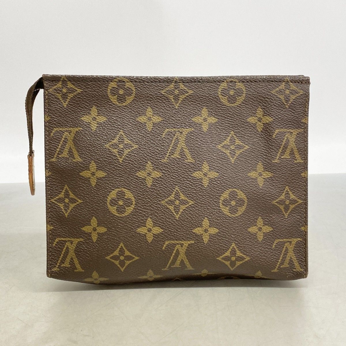 Louis Vuitton Pouch Monogram Pochette Toilet 19 Brown — view 8