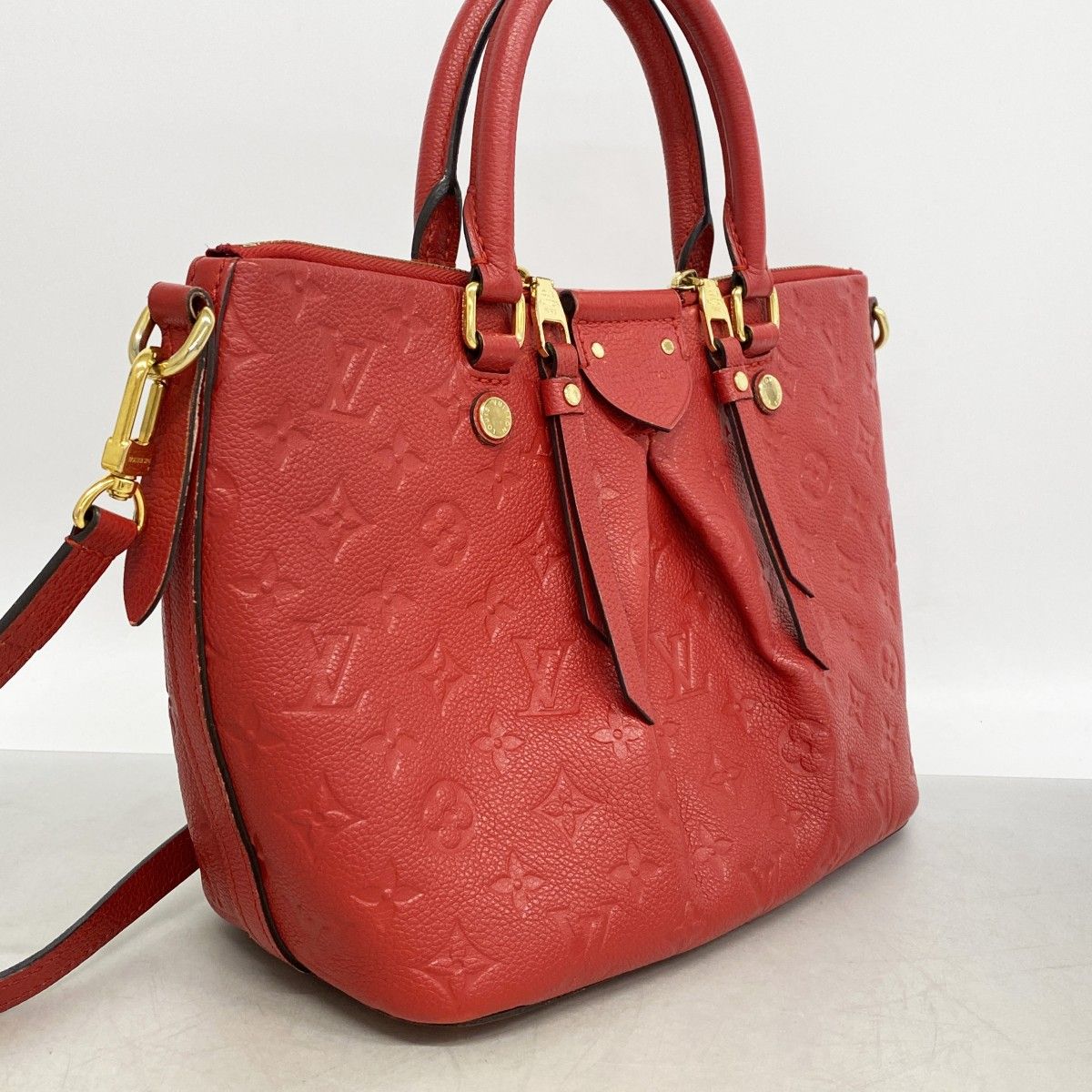 Louis Vuitton Handbag Monogram Empreinte Mazarine PM Cerise 2-Way — view 2