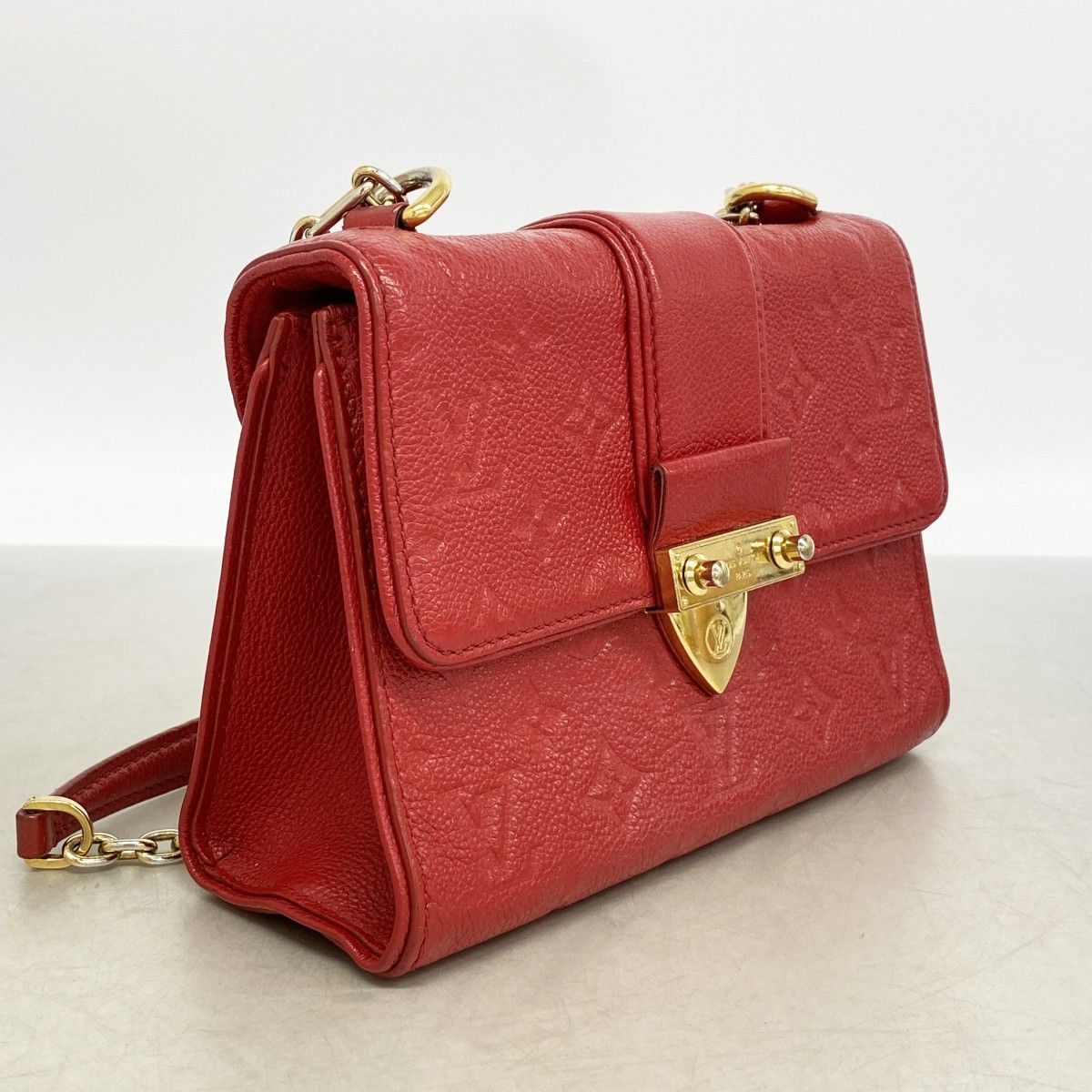 Louis Vuitton Shoulder Bag Monogram Empreinte Saint Sulpice PM Cerise — view 2