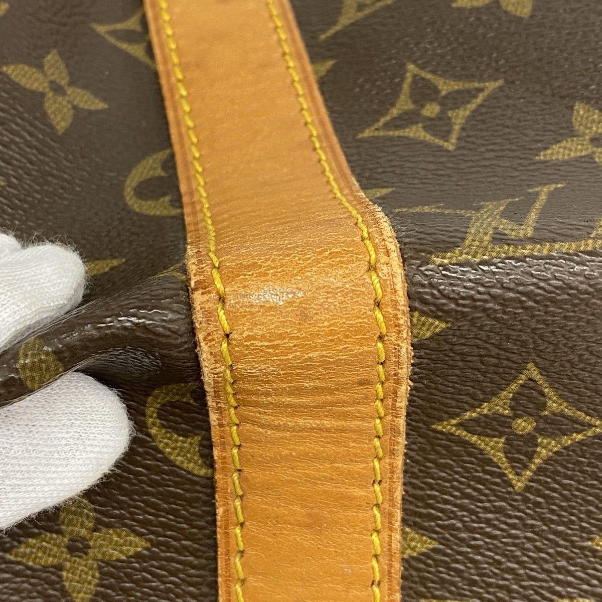 Louis Vuitton Boston Bag Monogram Keepall Bandouliere 50 Brown — view 7