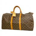 Louis Vuitton Boston Bag Monogram Keepall Bandouliere 50 Brown