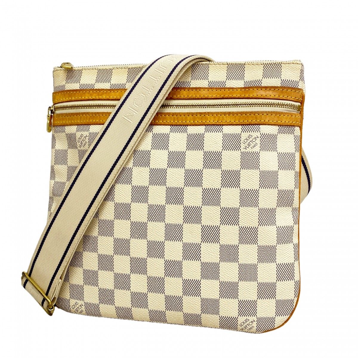 Louis Vuitton Shoulder Bag Damier Azur Pochette Bosphore White