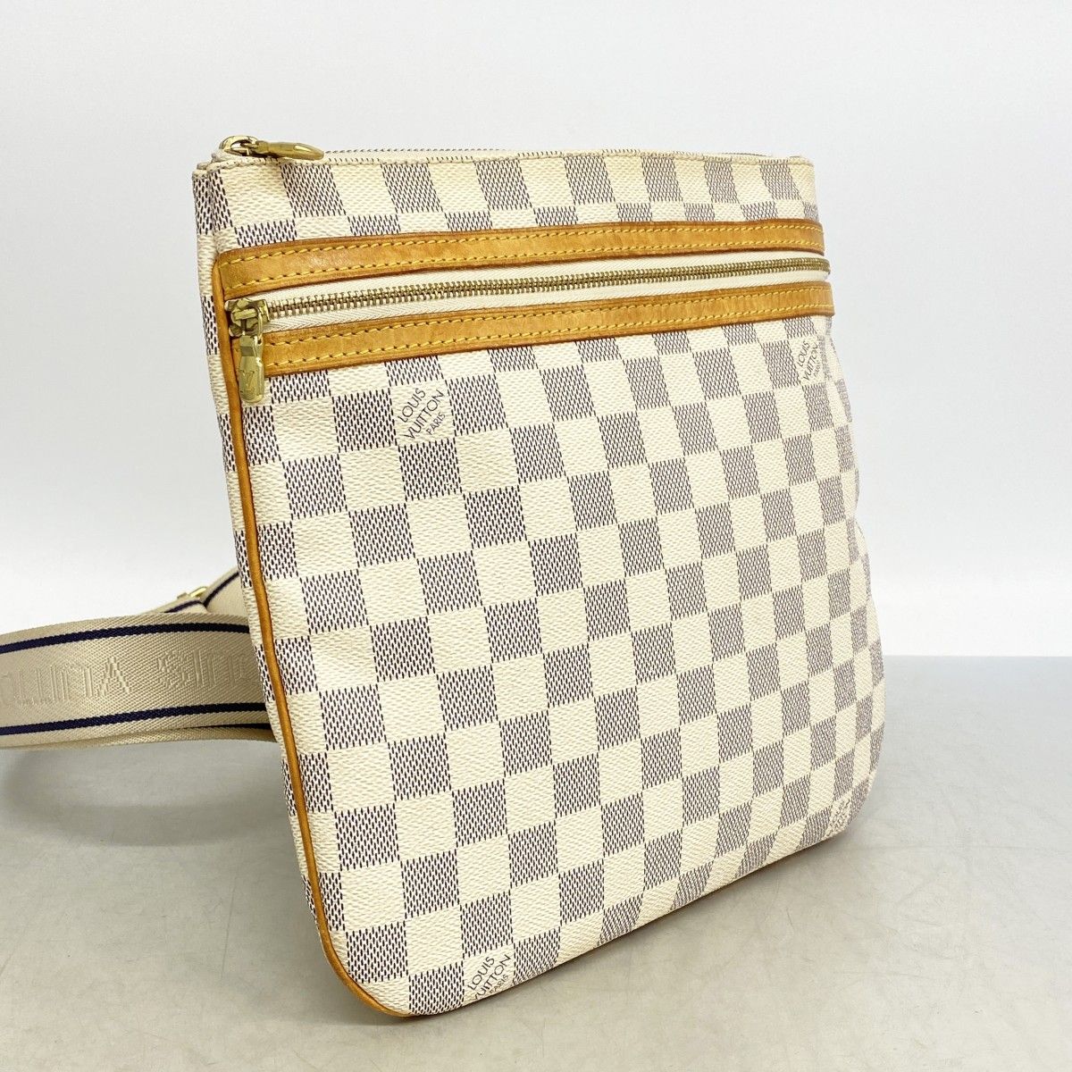 Louis Vuitton Shoulder Bag Damier Azur Pochette Bosphore White — view 2