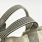 Hermes Tote New Fourre Tout Toile Ash Black Silver — view 7