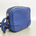 Gucci Shoulder Bag Guccissima Leather Blue Champagne Gold — view 2