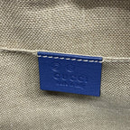 Gucci Shoulder Bag Guccissima Leather Blue Champagne Gold — view 5