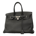 Hermes Handbag Birkin 35 Togo Black Silver