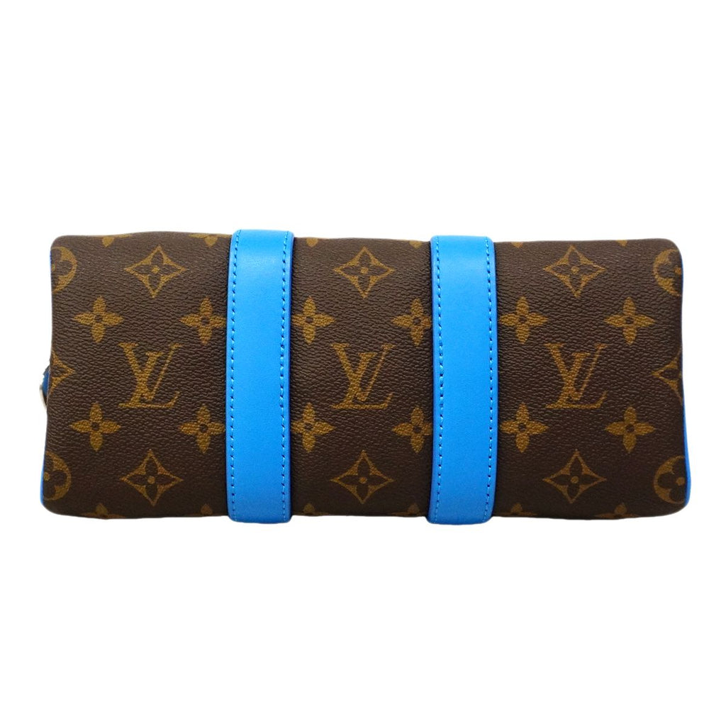 Louis Vuitton Handbag Monogram Keepall Bandouliere 25 Brown Gaston Blue 2-Way — view 3