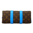 Louis Vuitton Handbag Monogram Keepall Bandouliere 25 Brown Gaston Blue 2-Way — view 3