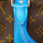 Louis Vuitton Handbag Monogram Keepall Bandouliere 25 Brown Gaston Blue 2-Way — view 6