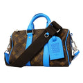 Louis Vuitton Handbag Monogram Keepall Bandouliere 25 Brown Gaston Blue 2-Way