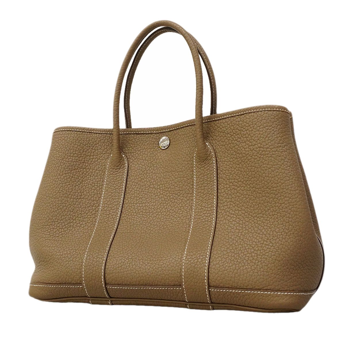 Hermes Tote Garden Party TPM Negonda Etoupe Silver