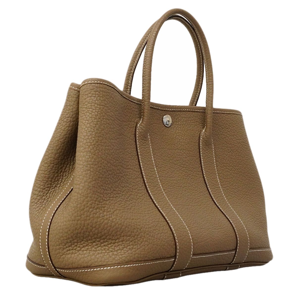 Hermes Tote Garden Party TPM Negonda Etoupe Silver — view 2